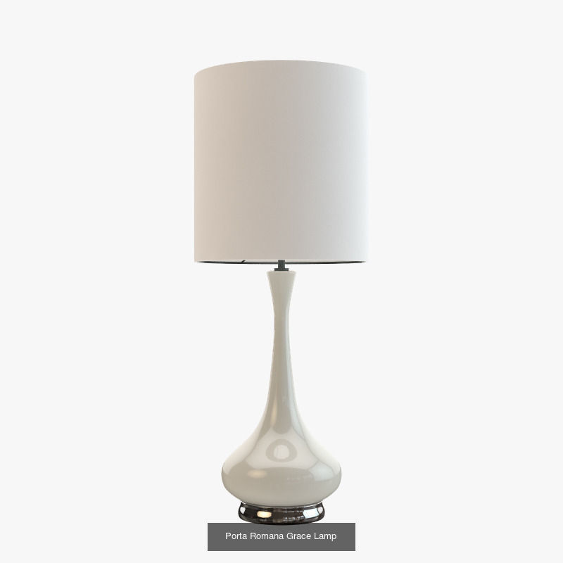 Porta Romana lamps 24 pcs 3D Model Collection_7