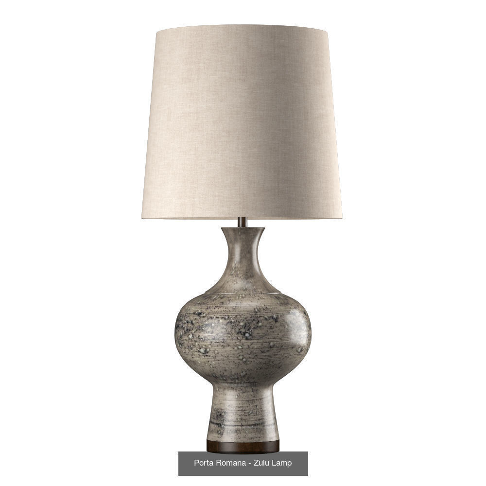 Porta Romana lamps 24 pcs 3D Model Collection_19