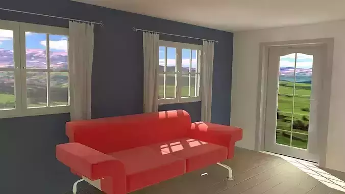 Interior 3ds max 2014 