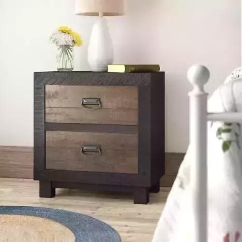 Llewellyn Drawer Nightstand in Walnut