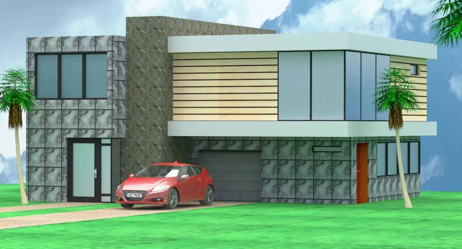 residential area 3d model 3D model_0