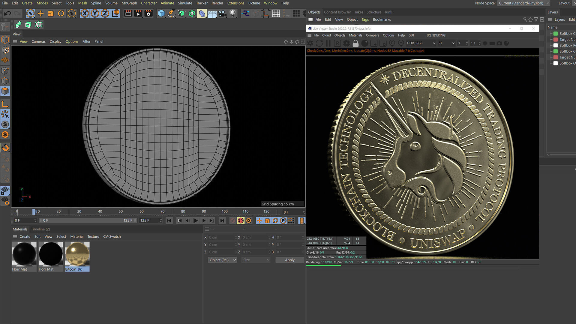 Uniswap high details 8K PBR Low-poly 3D model_9