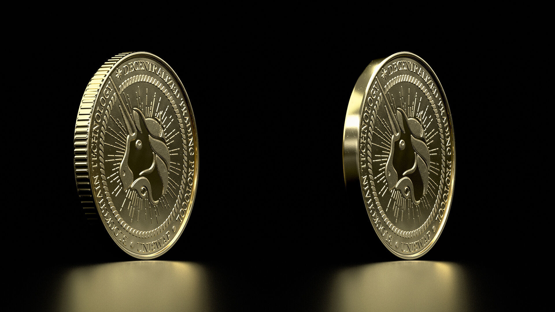 Uniswap high details 8K PBR Low-poly 3D model_3