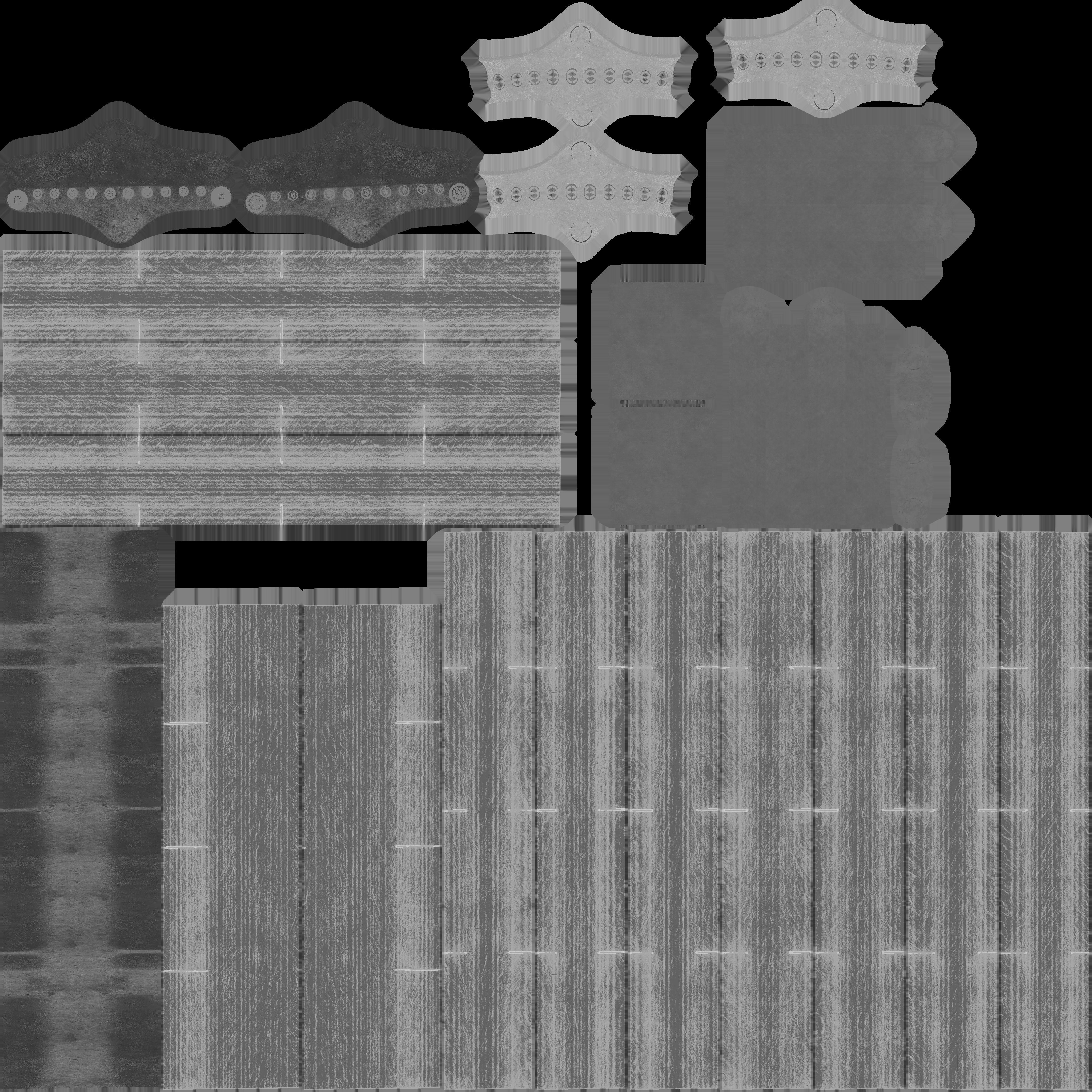 Bench 5 Low-Poly Wood Steel Mixed 2 Low-poly 3D model_13