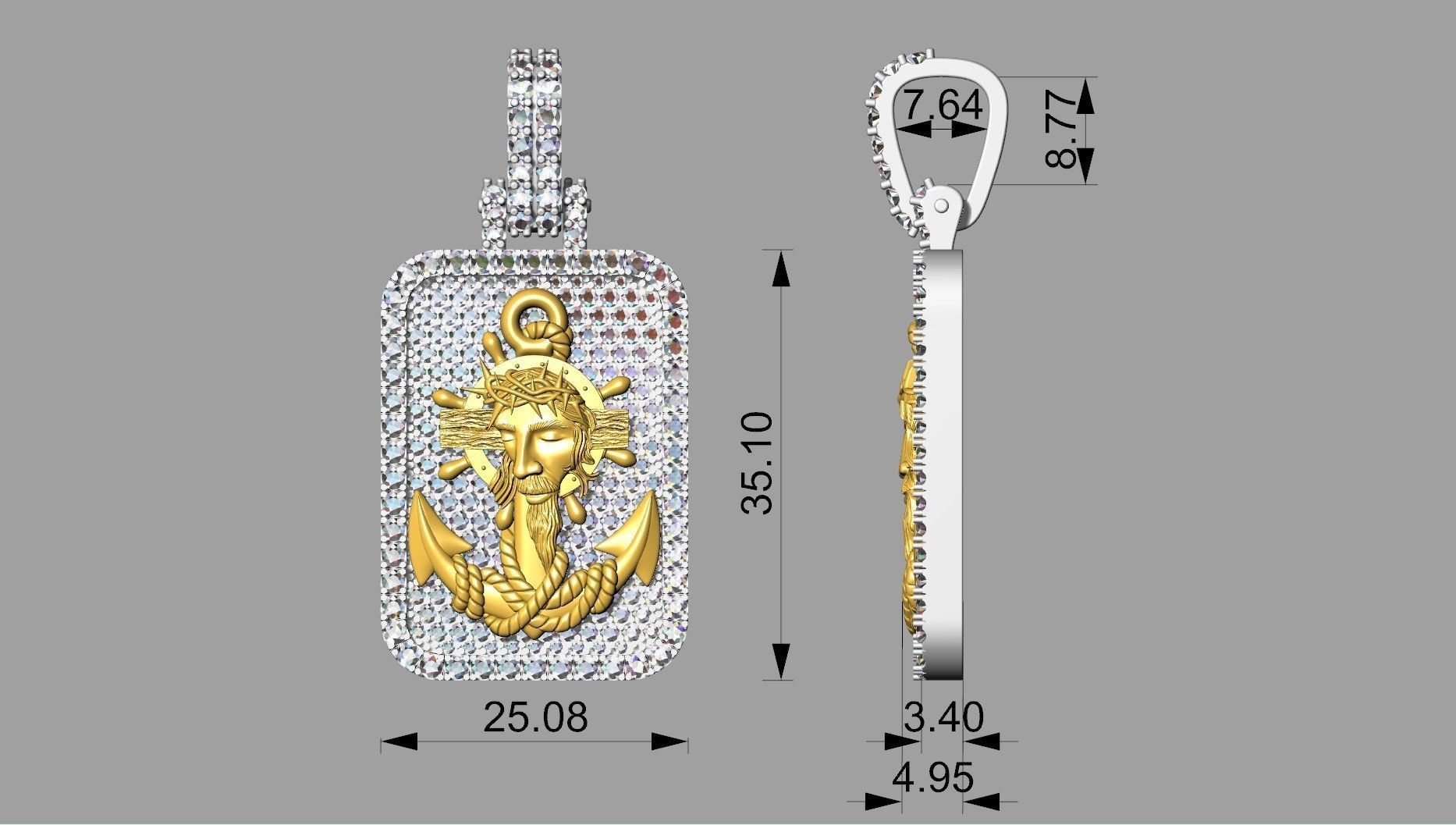 Gold N852 3D print model_4