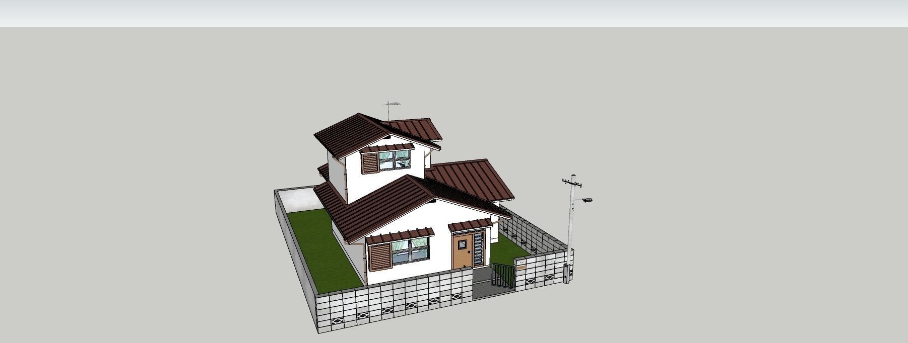 DOLAEMON Nobita House 3D-Scene 3D model 3D model_4