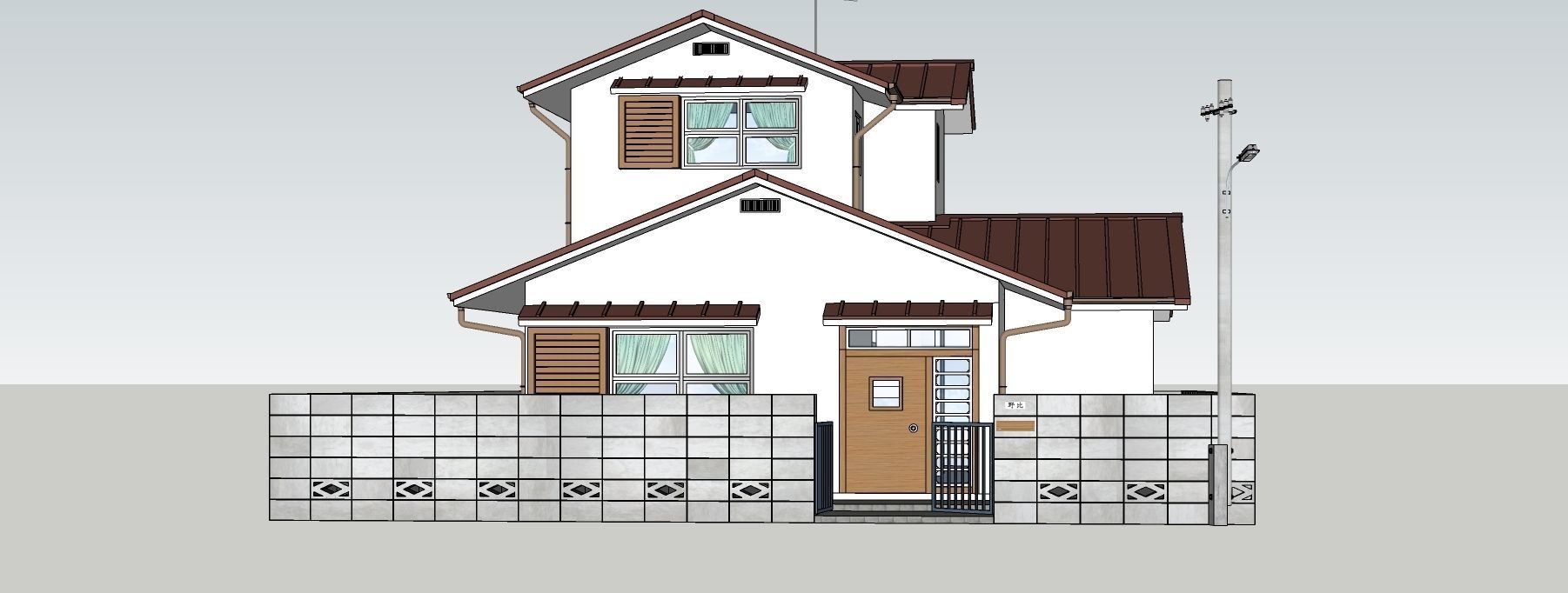 DOLAEMON Nobita House 3D-Scene 3D model 3D model_3