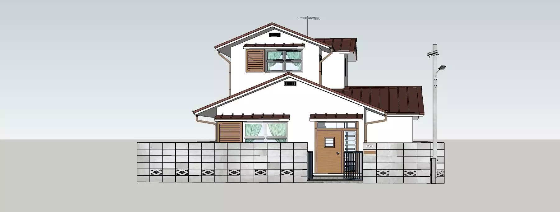 DOLAEMON Nobita House 3D-Scene 3D model 3D model_0