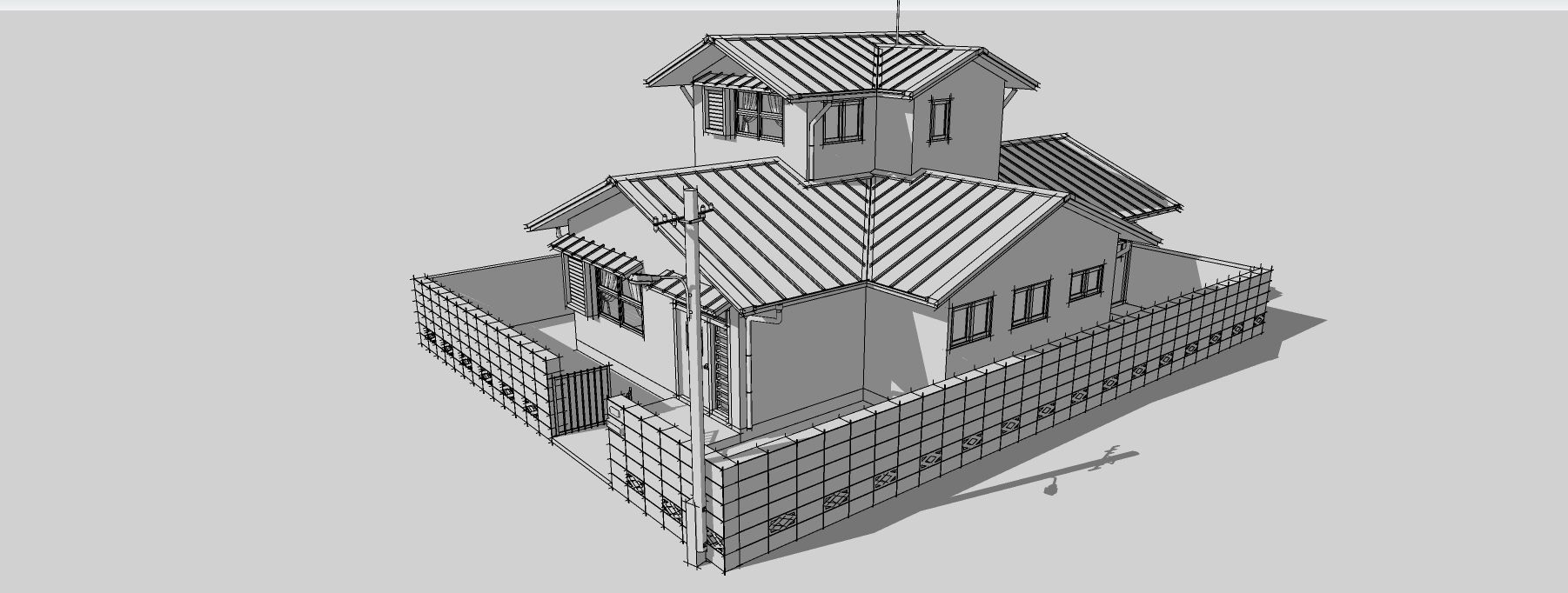 DOLAEMON Nobita House 3D-Scene 3D model 3D model_2