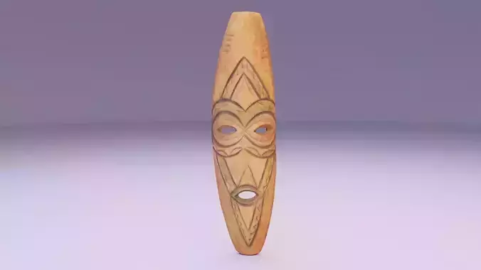 African Mask 06 high-poly