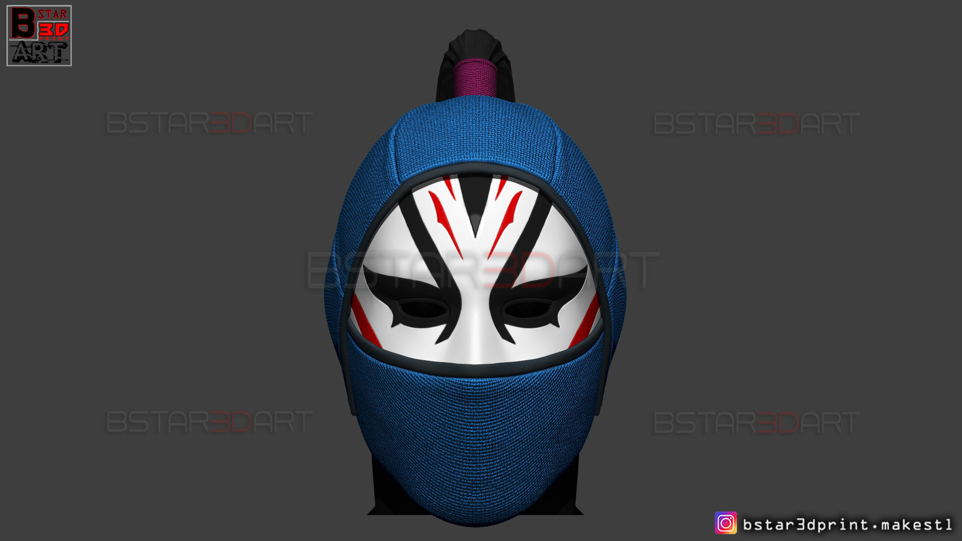 Death Dealer Mask - Shang Chi Cosplay - Marvel Comics 3D print model_7