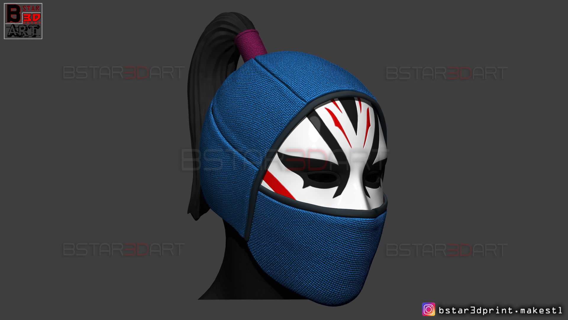 Death Dealer Mask - Shang Chi Cosplay - Marvel Comics 3D print model_14