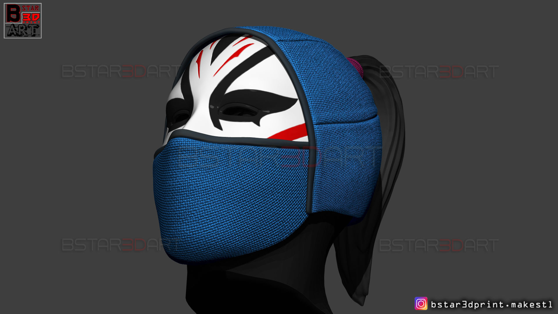 Death Dealer Mask - Shang Chi Cosplay - Marvel Comics 3D print model_15