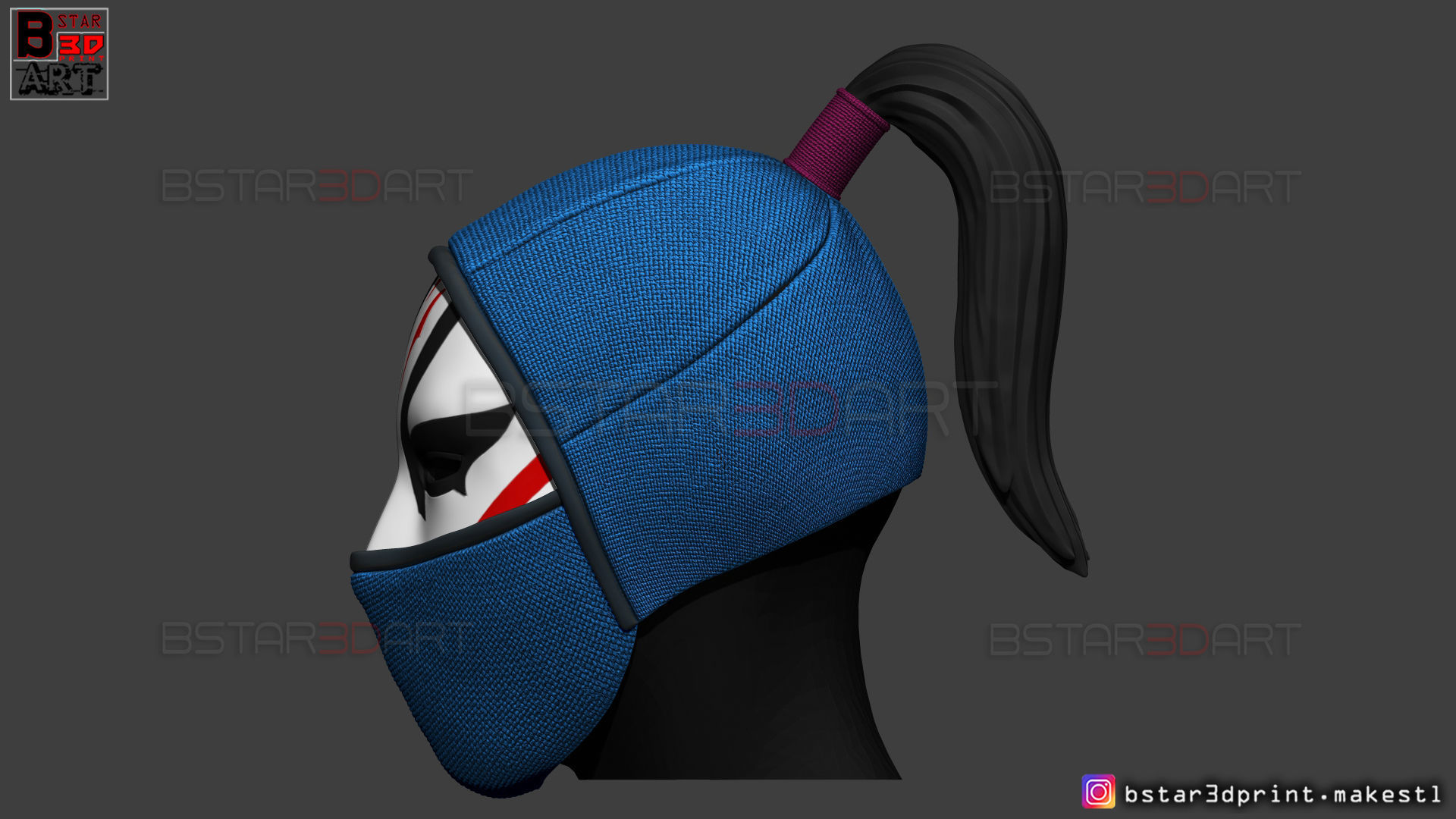 Death Dealer Mask - Shang Chi Cosplay - Marvel Comics 3D print model_9