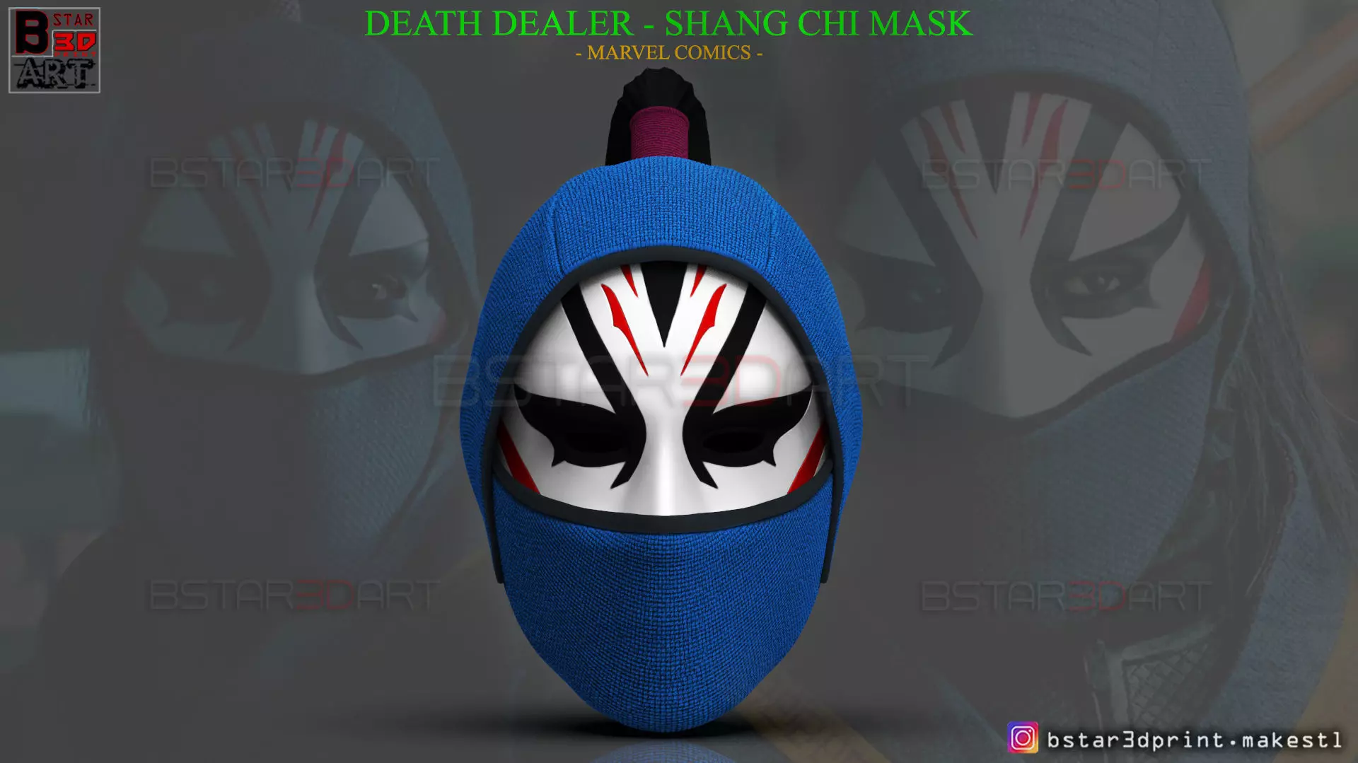 Death Dealer Mask - Shang Chi Cosplay - Marvel Comics 3D print model_0