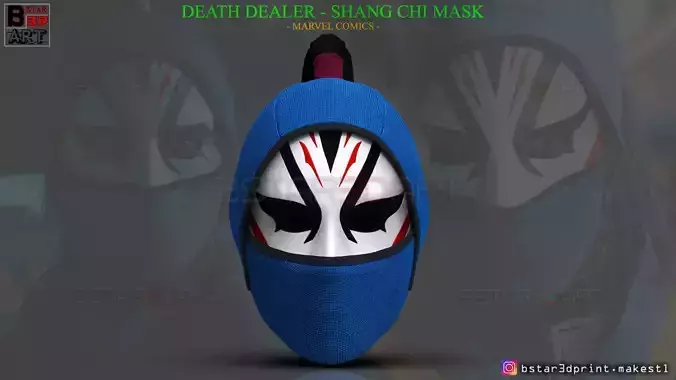Death Dealer Mask - Shang Chi Cosplay - Marvel Comics 3D print model