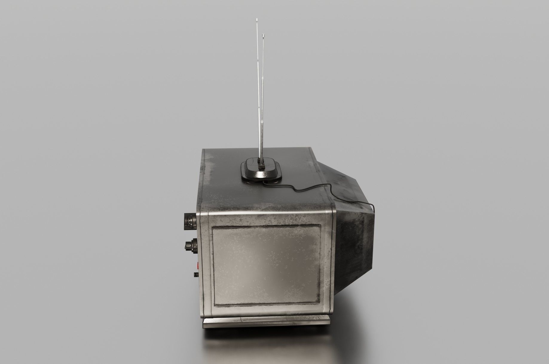 Old TV Low-poly 3D model_15