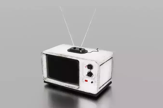 Old TV Low-poly 3D model