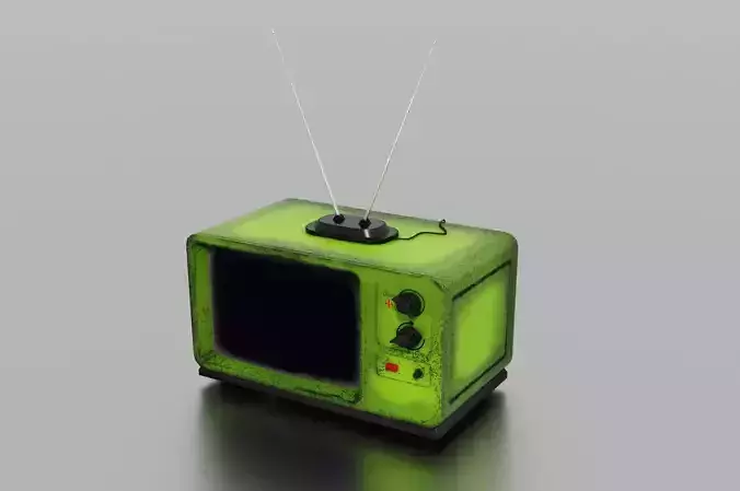 Old TV Low-poly 3D model