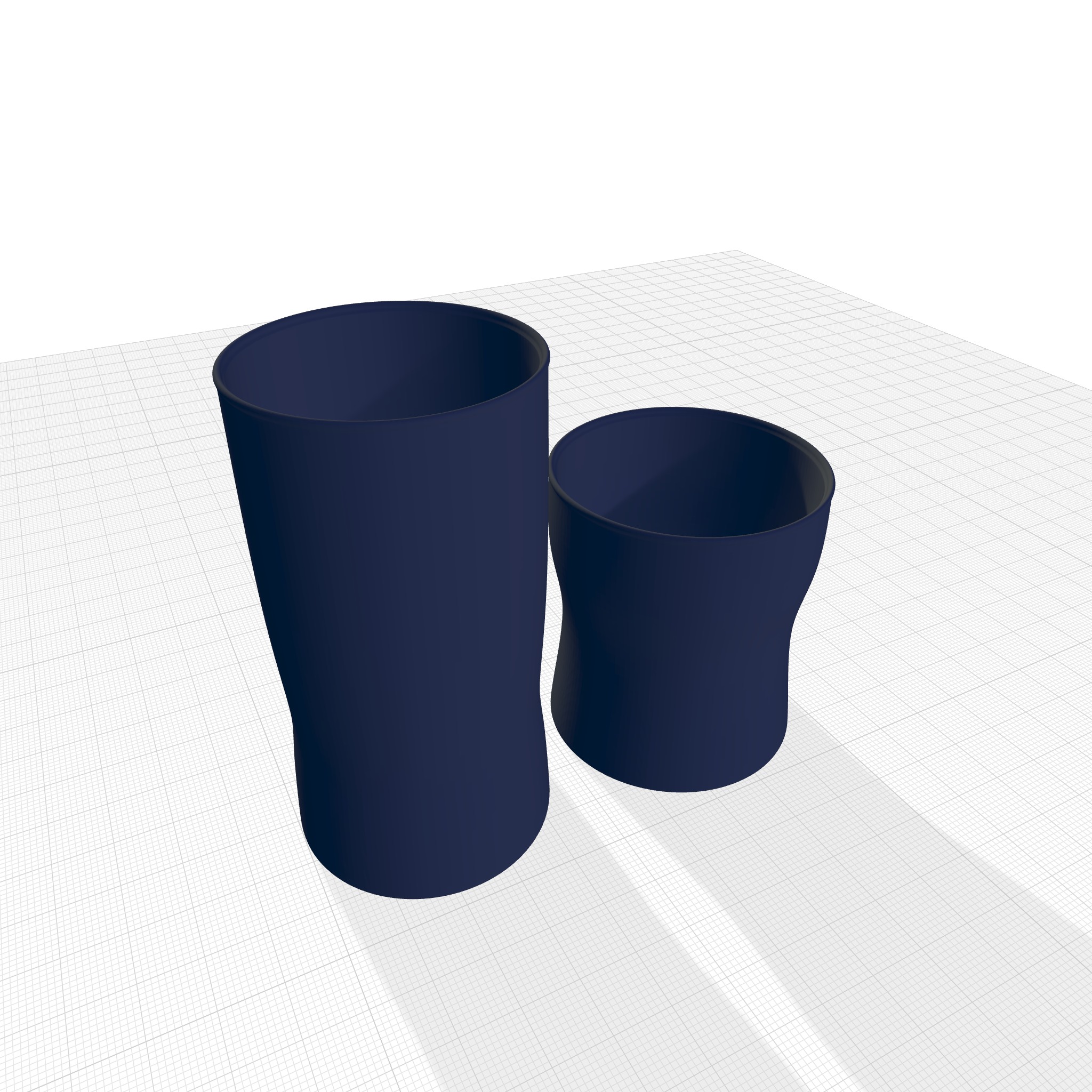 Libbey Blue Ribbon Tumbler and Rocks Glass  3D model_5