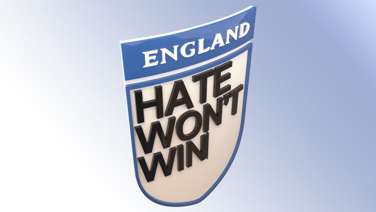 Hate Logo England Team Low-poly 3D model_12