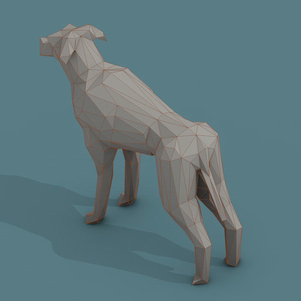 Low Poly 3d Art Animals Isometric Icon Pack 08 Low-poly 3D model_21