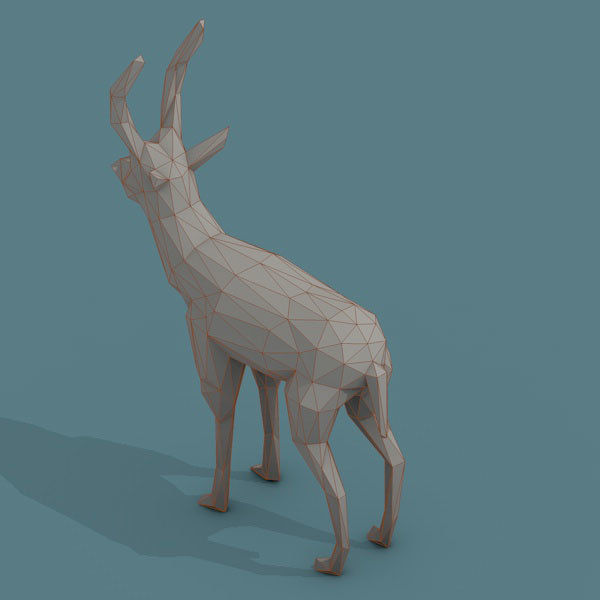 Low Poly 3d Art Animals Isometric Icon Pack 08 Low-poly 3D model_3