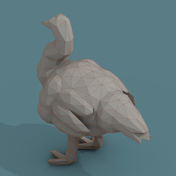 Low Poly 3d Art Animals Isometric Icon Pack 08 Low-poly 3D model_15