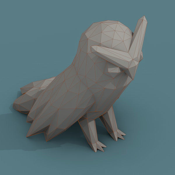 Low Poly 3d Art Animals Isometric Icon Pack 08 Low-poly 3D model_28
