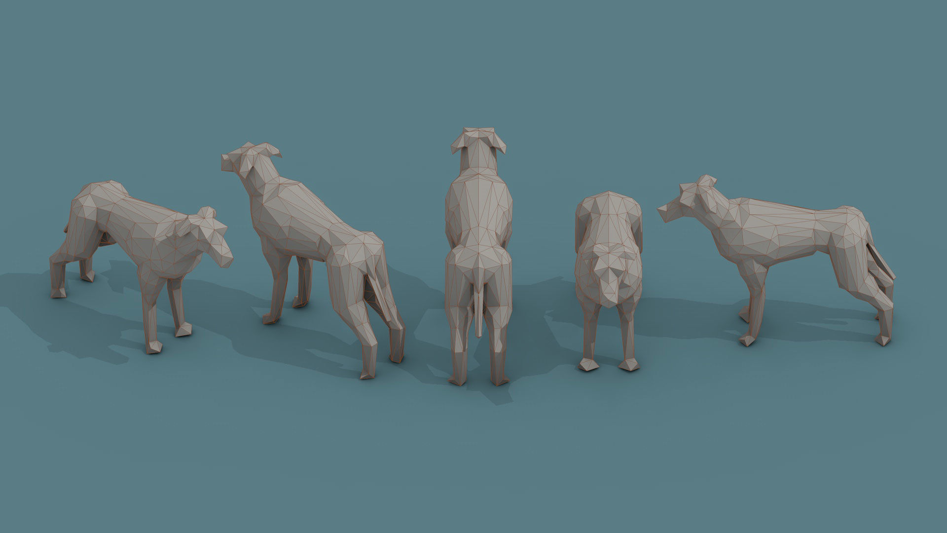 Low Poly 3d Art Animals Isometric Icon Pack 08 Low-poly 3D model_20