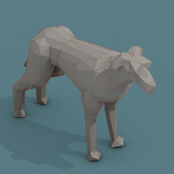 Low Poly 3d Art Animals Isometric Icon Pack 08 Low-poly 3D model_22
