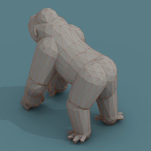 Low Poly 3d Art Animals Isometric Icon Pack 08 Low-poly 3D model_18