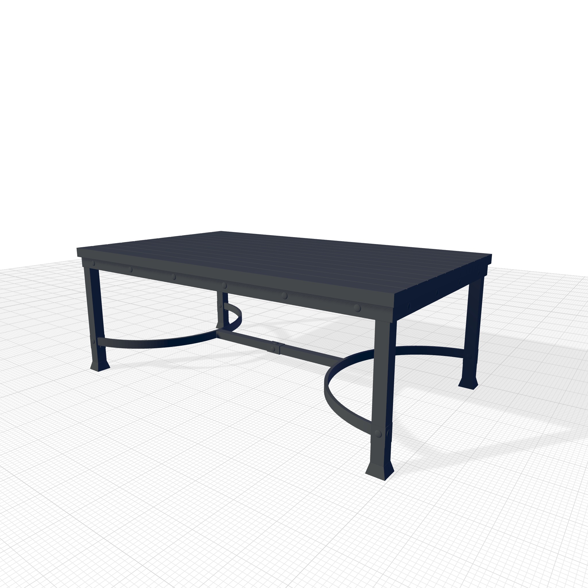 Carrillo Medieval Coffee Designer Table 3D model_2