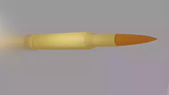 Bullet3 orange bullet 3D model
