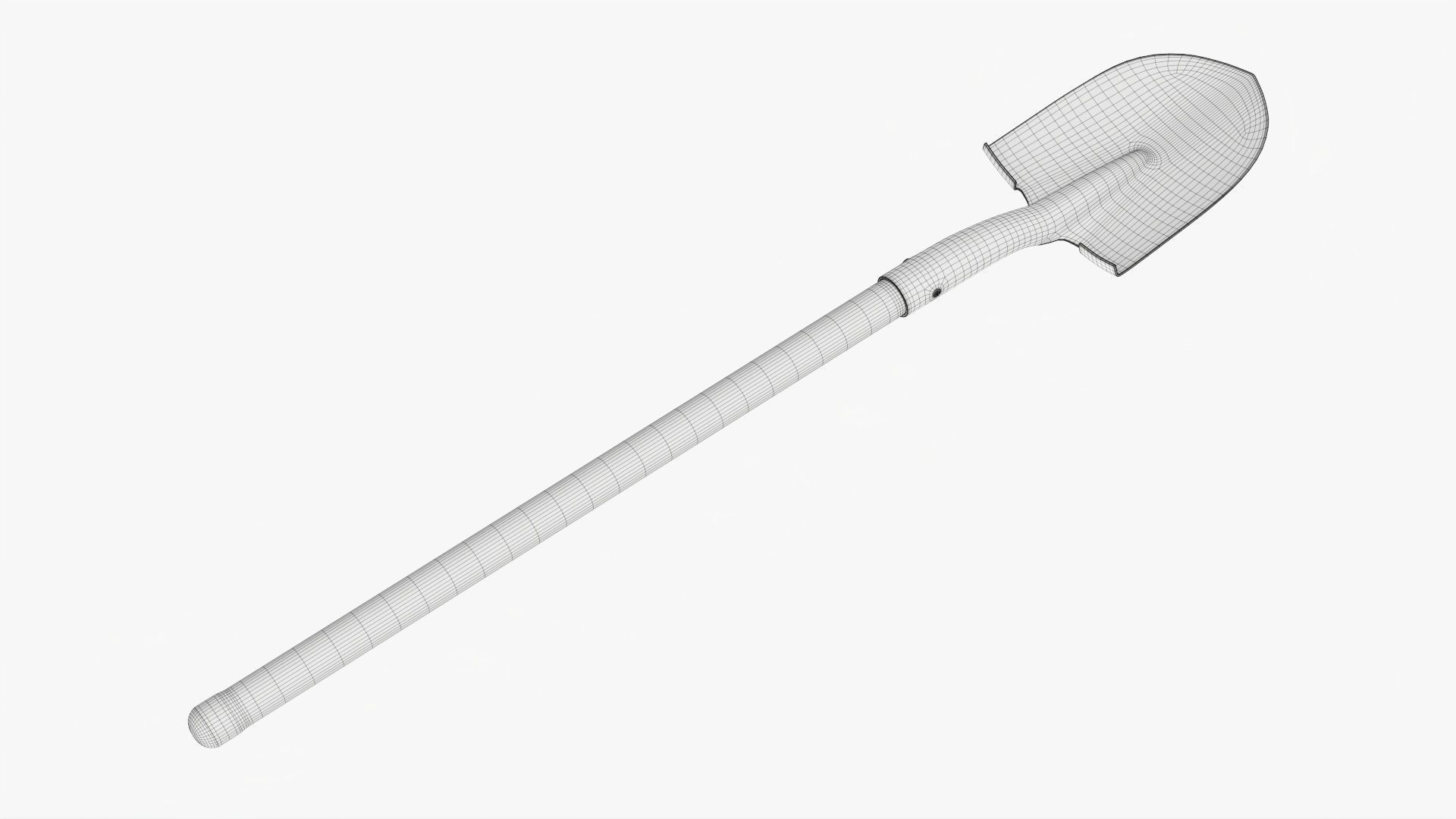 Shovel gardening 01 3D model_7