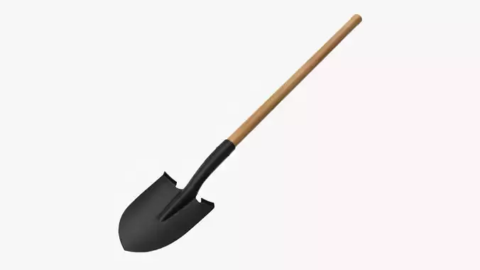 Shovel gardening 01 3D model