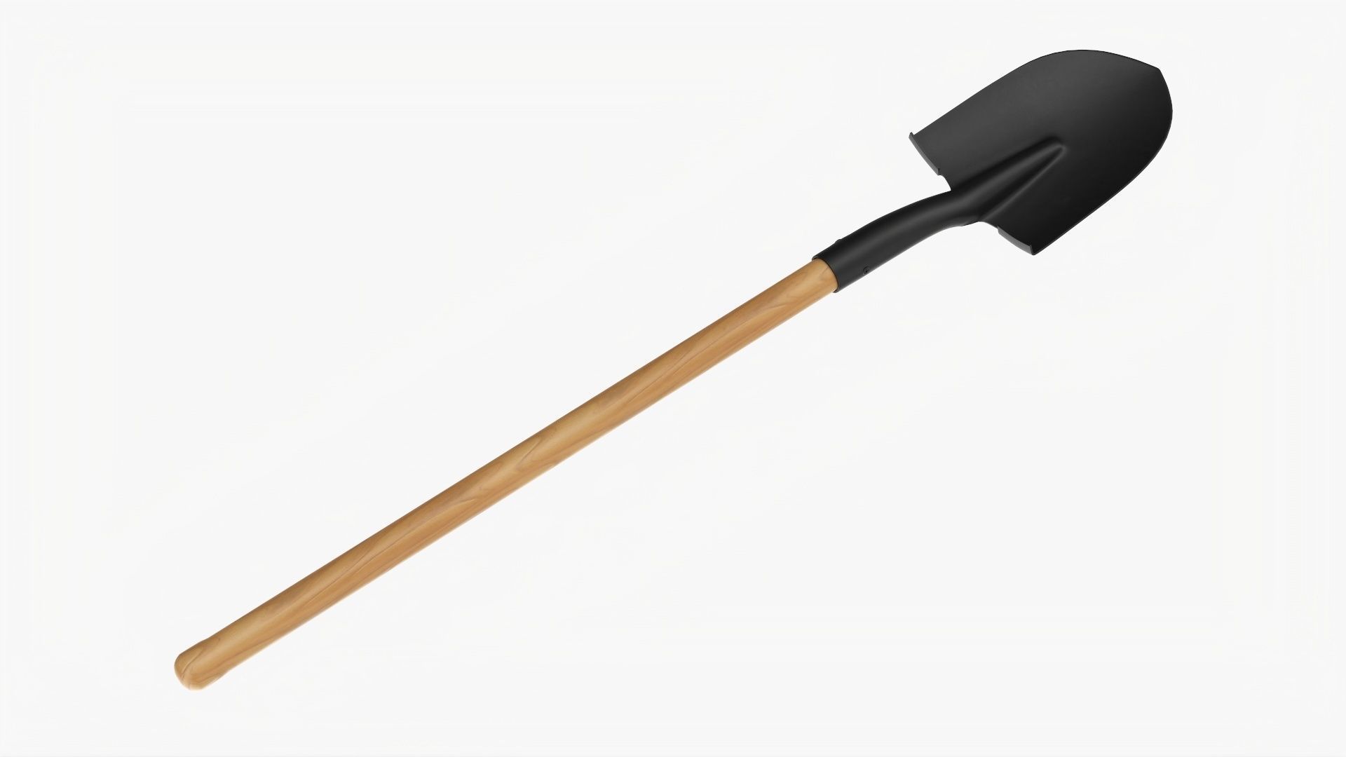 Shovel gardening 01 3D model_1