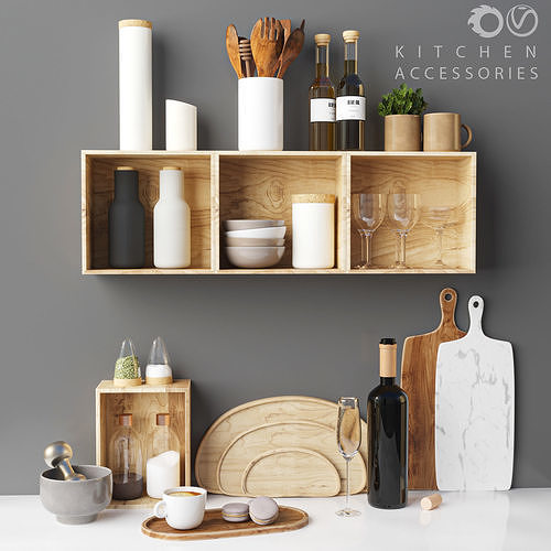 kitchen accessories 3D model