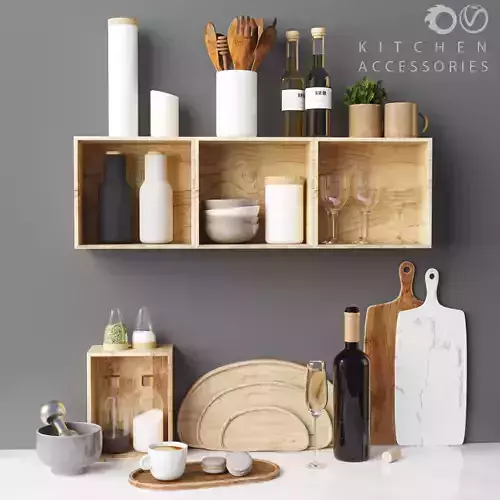 kitchen accessories 3D model
