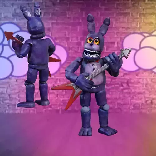 Bonnie with guitar figure  fnaf