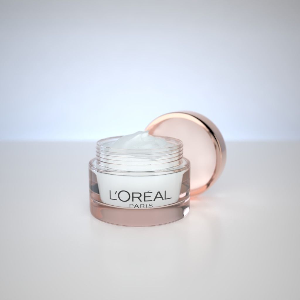 Cosmetic Container and Cream 3D model_3