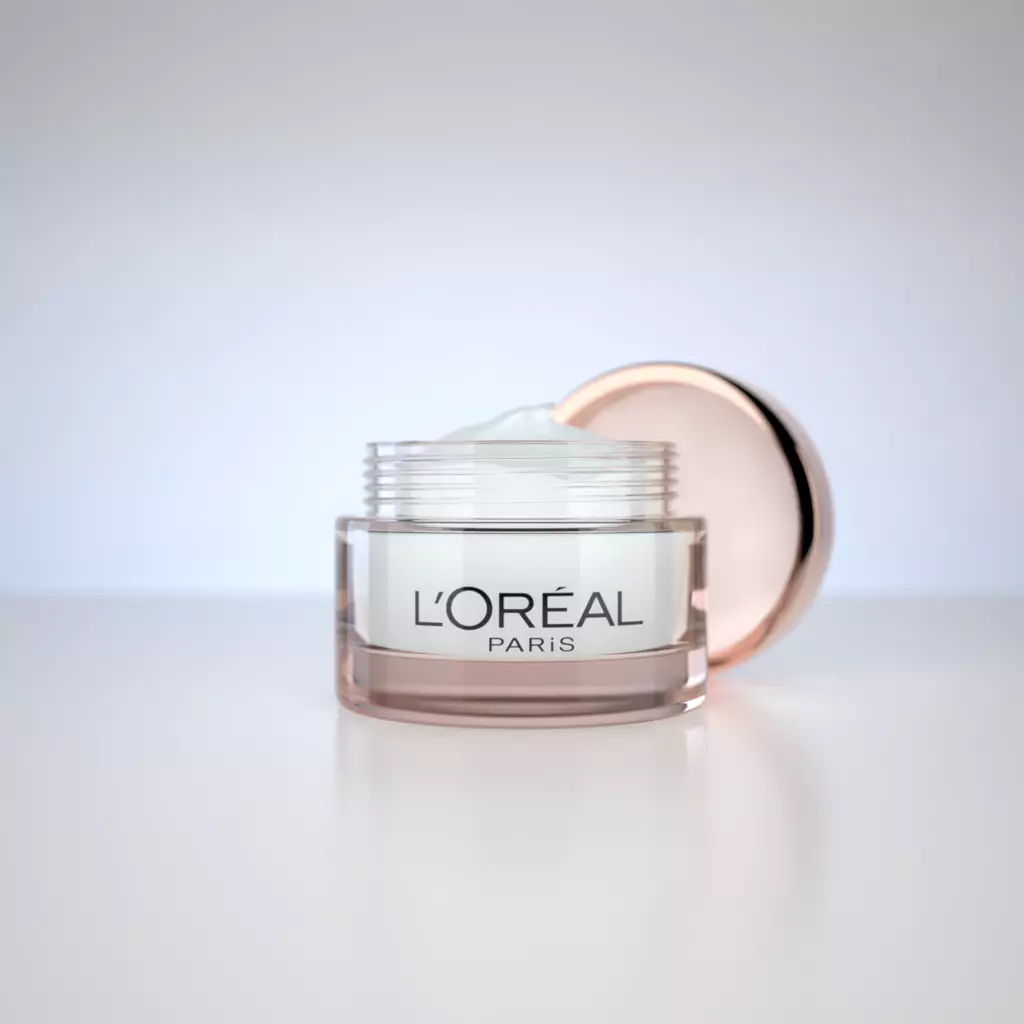 Cosmetic Container and Cream 3D model_0