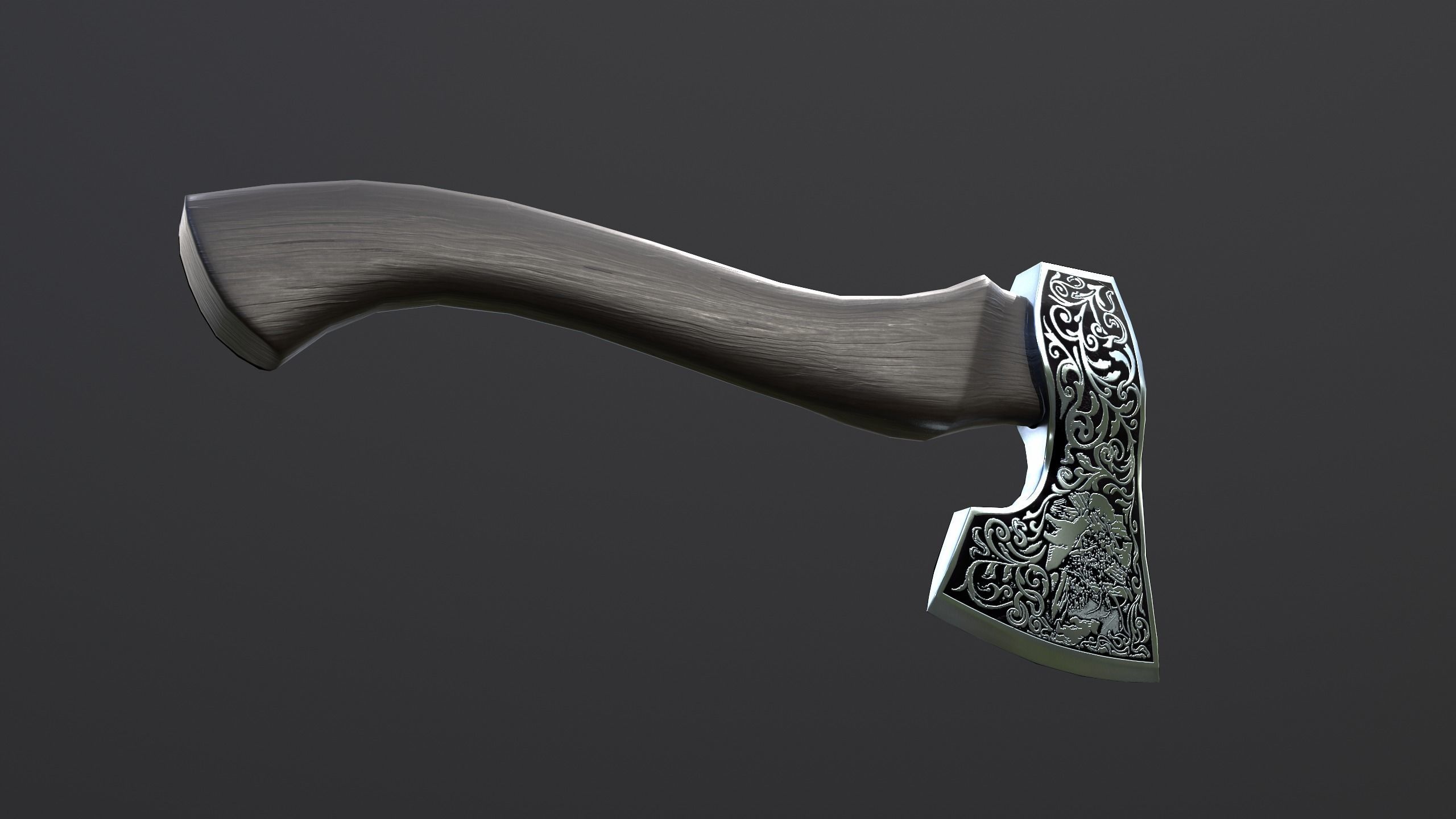 RussianAxe axe Low-poly 3D model_7