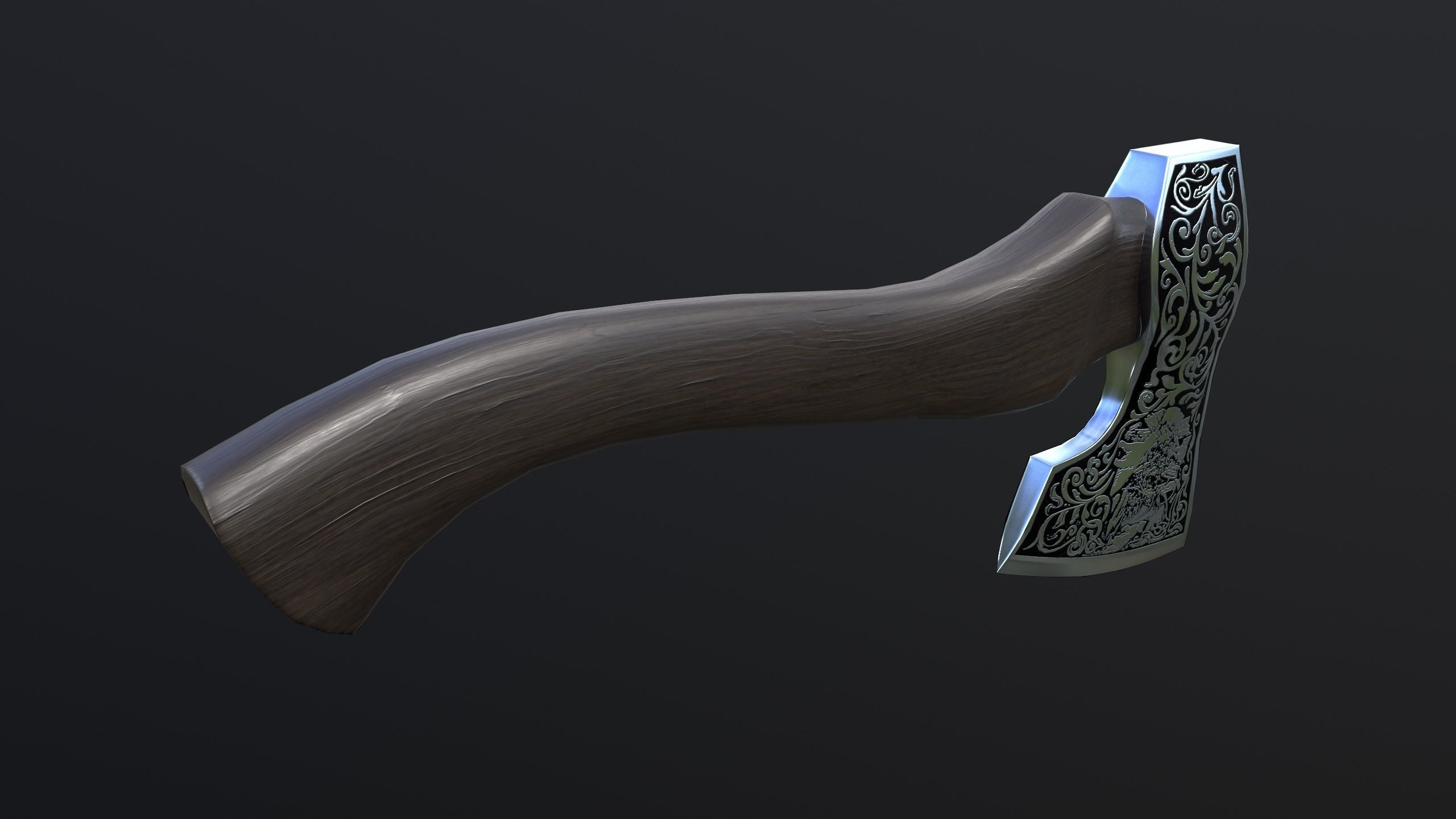 RussianAxe axe Low-poly 3D model_8
