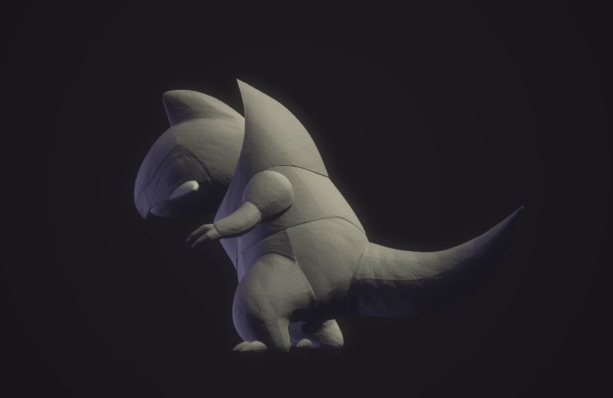 Pokemon Fraxure 3d model 50mm 3D print model_3