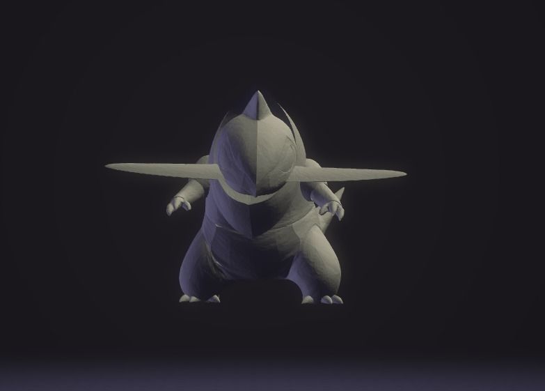 Pokemon Fraxure 3d model 50mm 3D print model_7