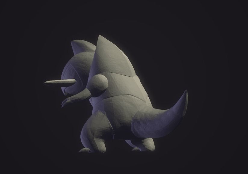 Pokemon Fraxure 3d model 50mm 3D print model_5