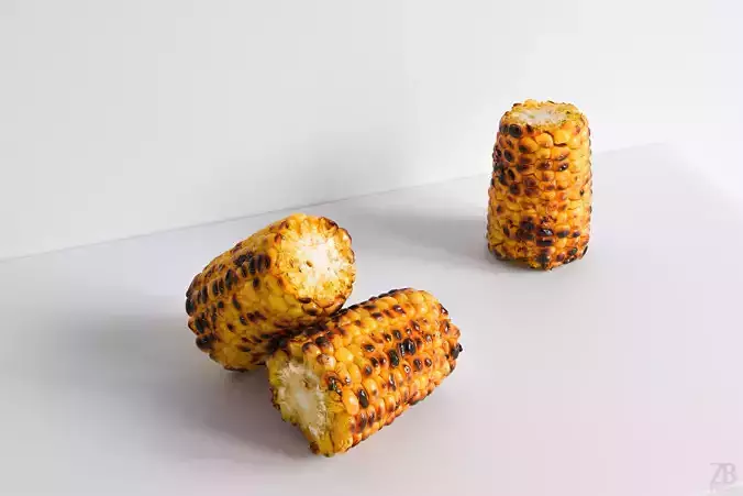 Grilled Corn 3D model