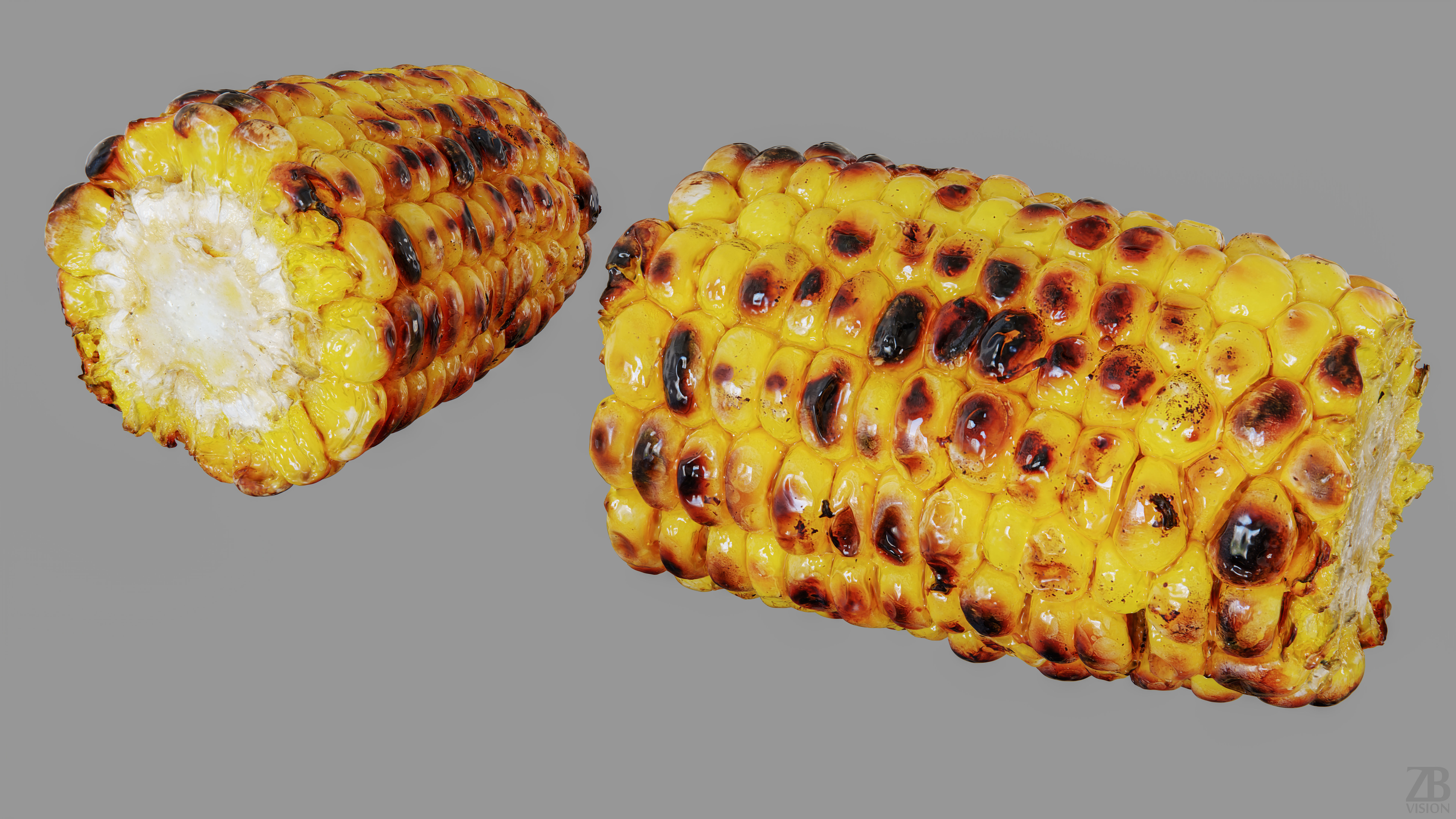 Grilled Corn 3D model_11
