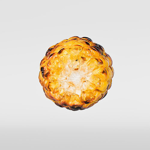 Grilled Corn 3D model 6
